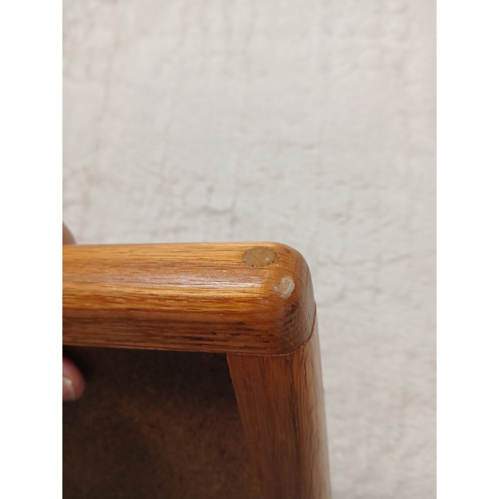 Ceramic Oak Trim The Daniel's Co.  Trivet Earth Color Wheat Hot Plate/ Decor MCM - Picture 9 of 11
